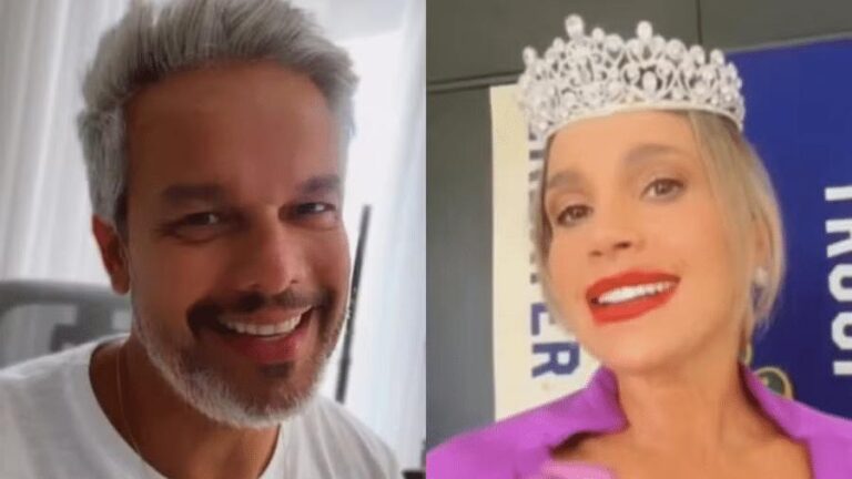 Otaviano Costa comenta encontro inusitado com Flávia Alessandra vestida de vilã na Globo
