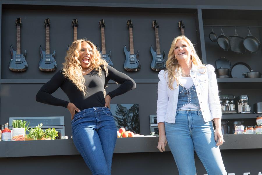 Serena Williams e Trisha Yearwood no festival BottleRock 2025