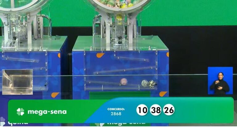 Ninguém acerta os números da Mega-Sena 2868 e prêmio acumula em R$ 11 milhões