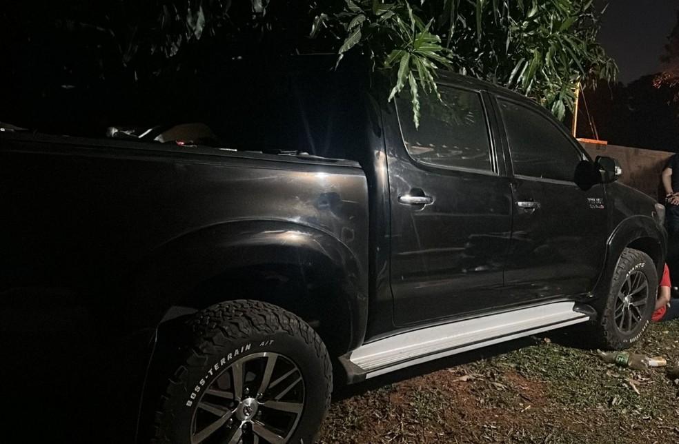 Carro apreendido de Julio César Manzur