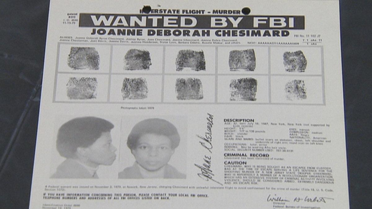 FBI wanted poster for Joanne Chesimard