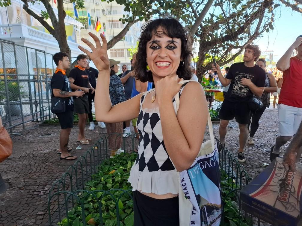 A atriz e bailarina Gala Rodriguez veio da Argentina para a apresentação