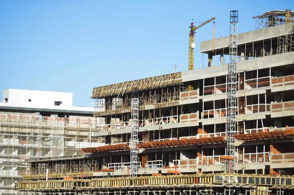 Prédio em construção em Brasília