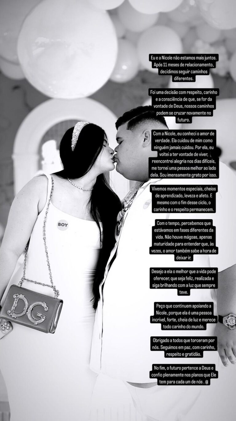 Gordão da XJ Anuncia Término com sua Influenciadora: Uma Nova Etapa na Vida do Influencer