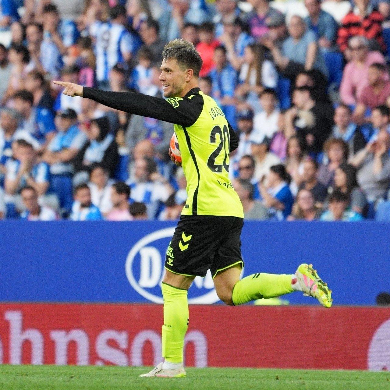 Giovani Lo Celso celebra seu gol pelo Real Betis