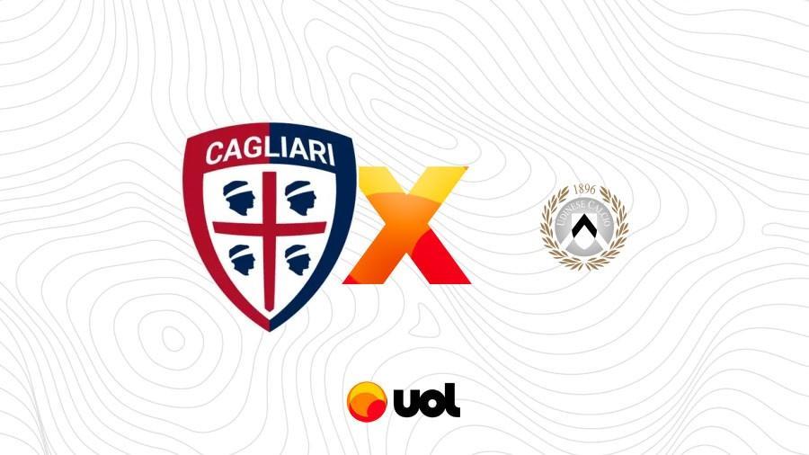 Cagliari e Udinese em ação no futebol italiano.