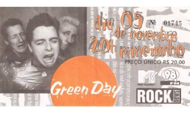 Green Day não se apresentará em BH em 2025, mas relembre o show de 1998