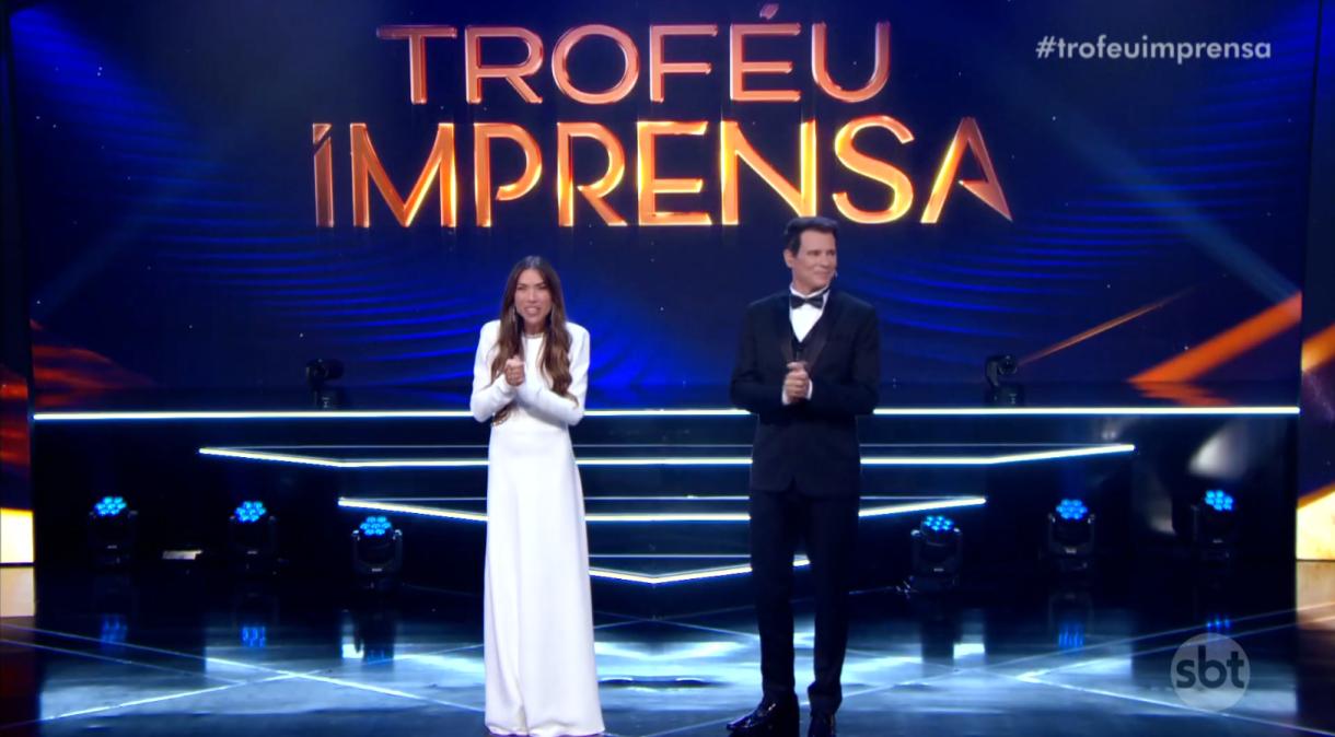 Patrícia Abravanel e Celso Portiolli apresentaram o Troféu Imprensa 2025