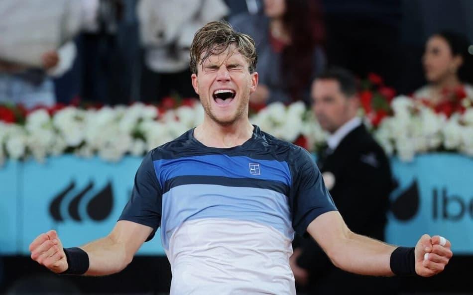 A vibração de Draper com a vaga inédita à final em Madri.