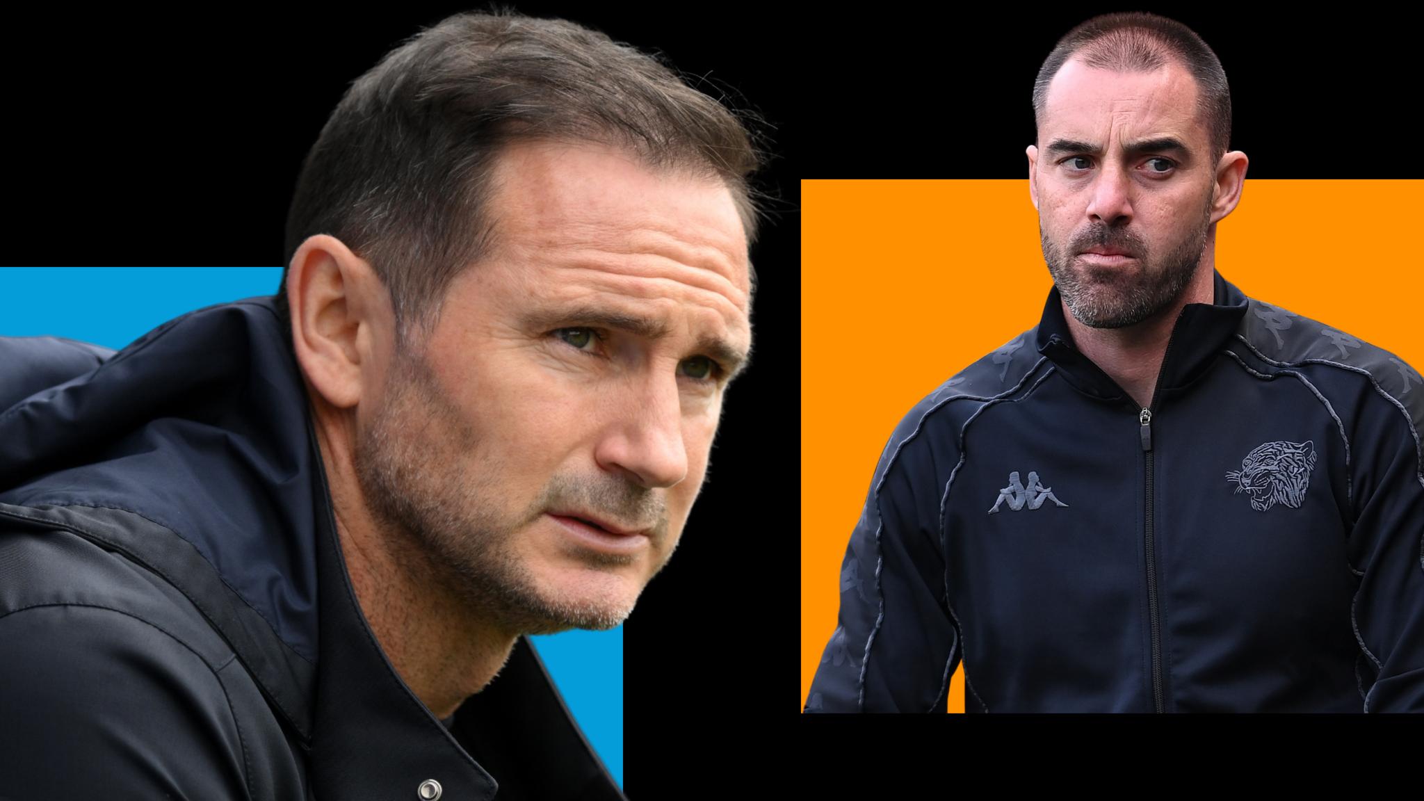 Coventry boss Frank Lampard and Hull City's Ruben Selles