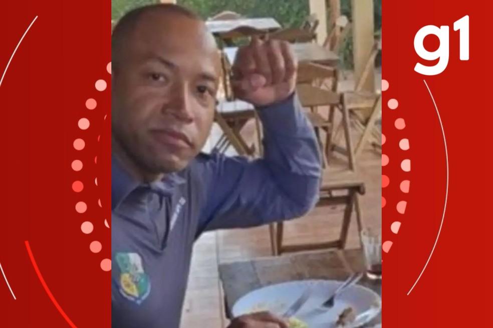 PM Ricker Maximiano de Moraes, de 35 anos, suspeito de matar a esposa, em Cuiabá.