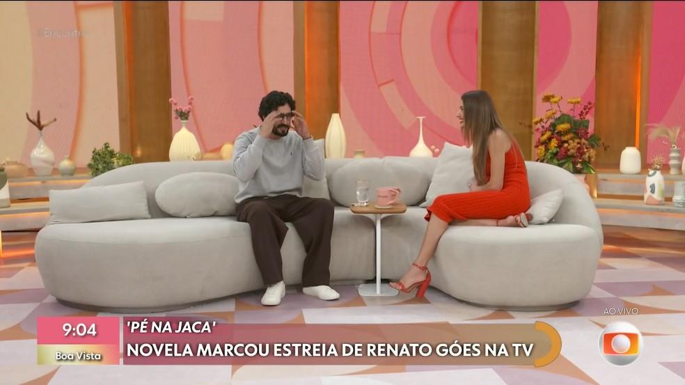 Renato Góes relembra estreia na TV — Foto: Globo
