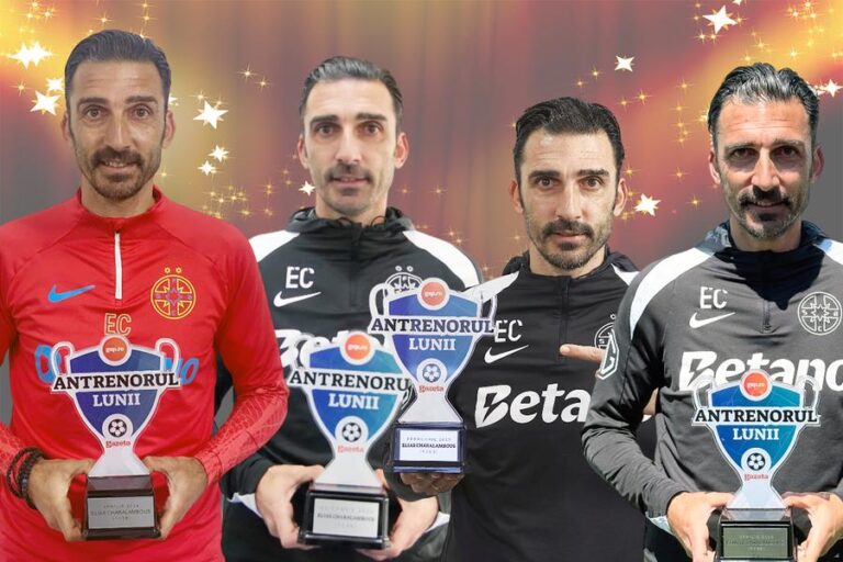 Elias Charalambous é eleito “Antrenor do mês” na Superliga Romena