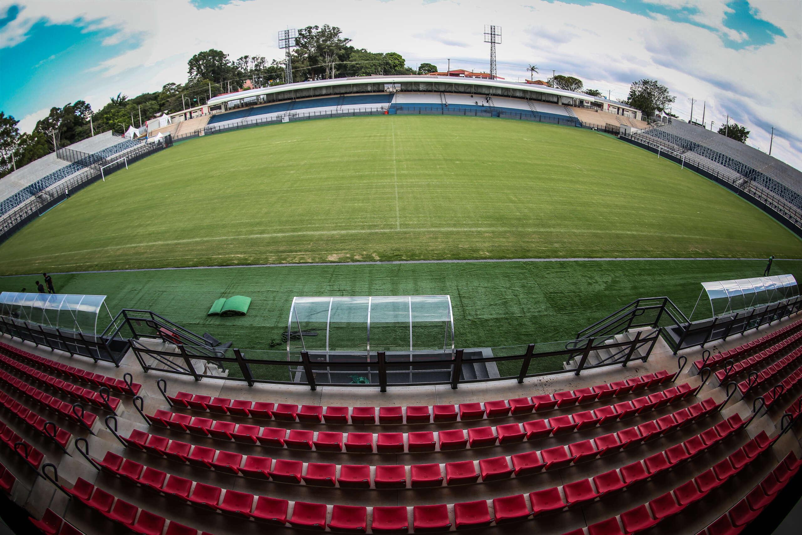 Estádio Cícero de Souza Marques, casa provisória do Red Bull Bragantino em 2025