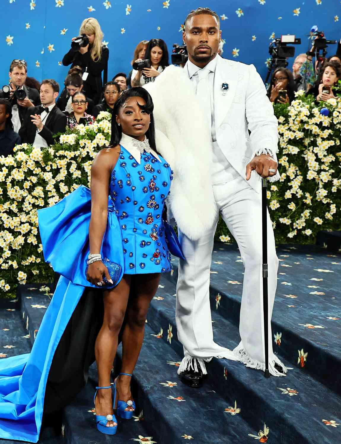 Simone Biles e Jonathan Owens no Met Gala 2025