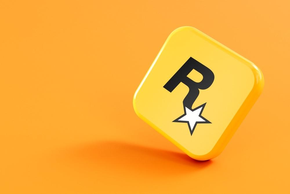 Logo da Rockstar Games em Londres, UK, julho de 2023