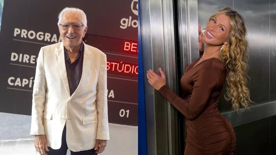 Carlos Alberto de Nóbrega e Lívia Andrade trabalharam juntos n'A Praça É Nossa