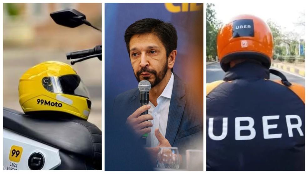 Prefeito Ricardo Nunes em debate sobre mototáxi em São Paulo