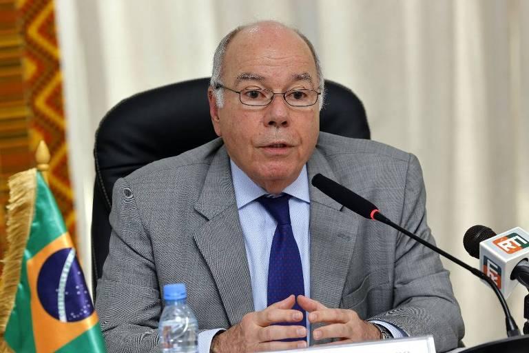 Mauro Vieira durante coletiva sobre política de vistos