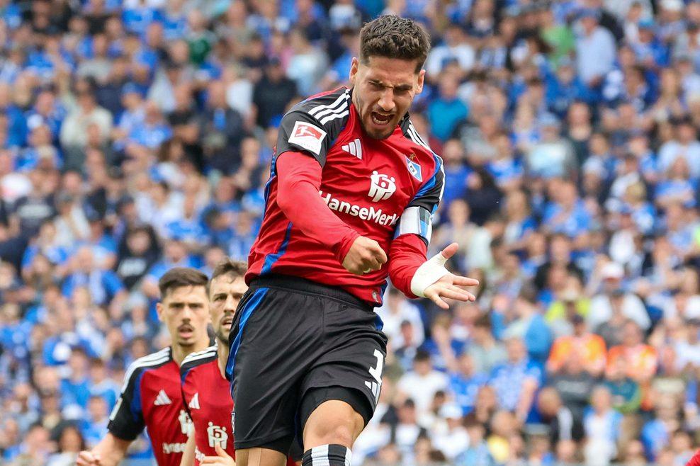 Ludovit Reis, autor do primeiro gol do HSV.