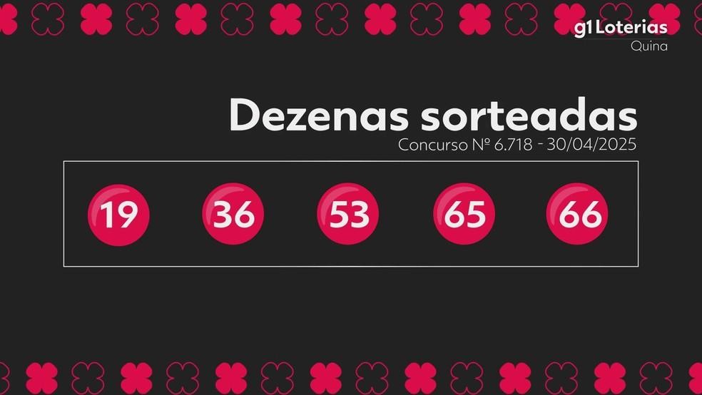 Sorteio da quina de 30 de abril de 2025