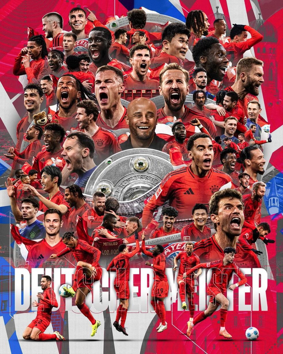 Bayern de Munique celebra conquista do Campeonato Alemão