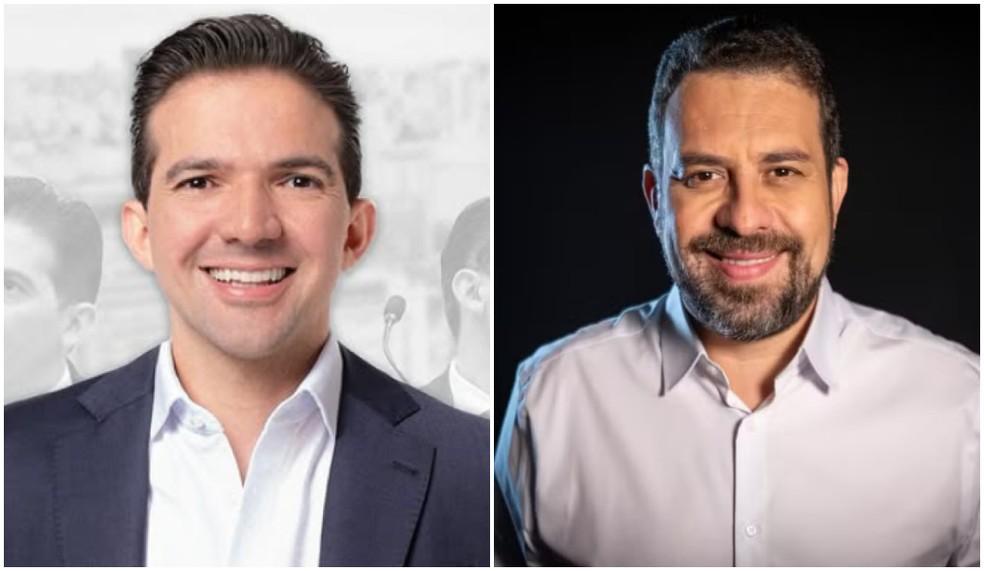 Rubinho Nunes (União) e Guilherme Boulos (PSOL)