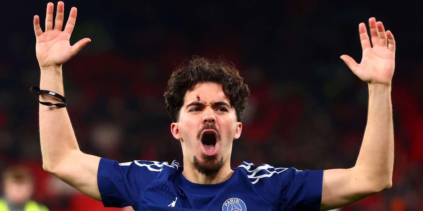 Vitinha durante partida pelo PSG