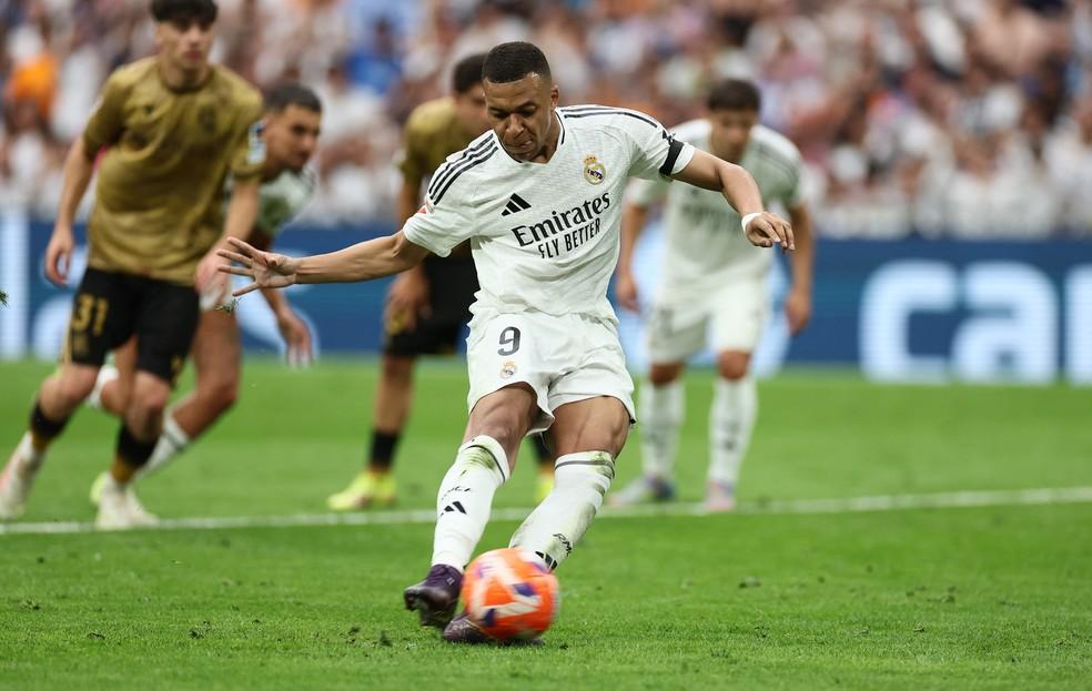Mbappé marca o primeiro do Real Madrid contra o Real Sociedad