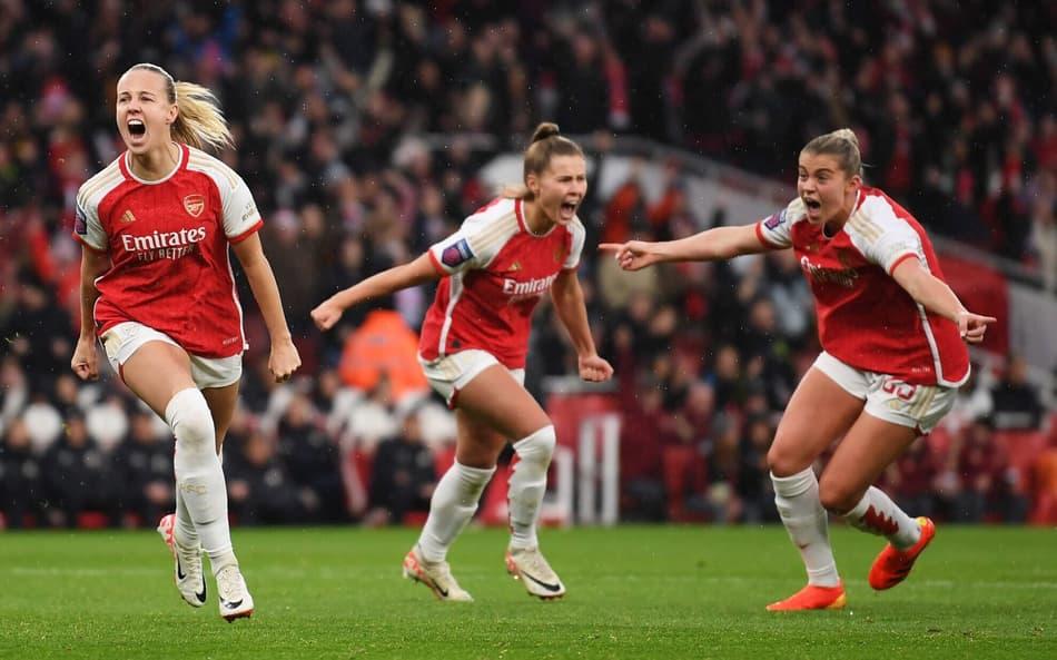 Arsenal busca segundo título de Champions feminina na história.