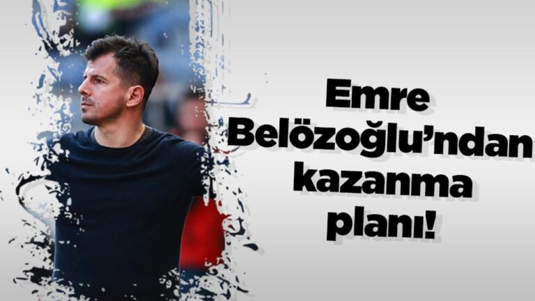 Emre Belözoğlu revela seu plano de vitória para o Trabzonspor!