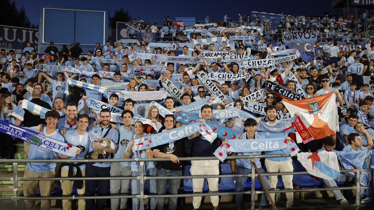 Torcida do Celta de Vigo em Getafe