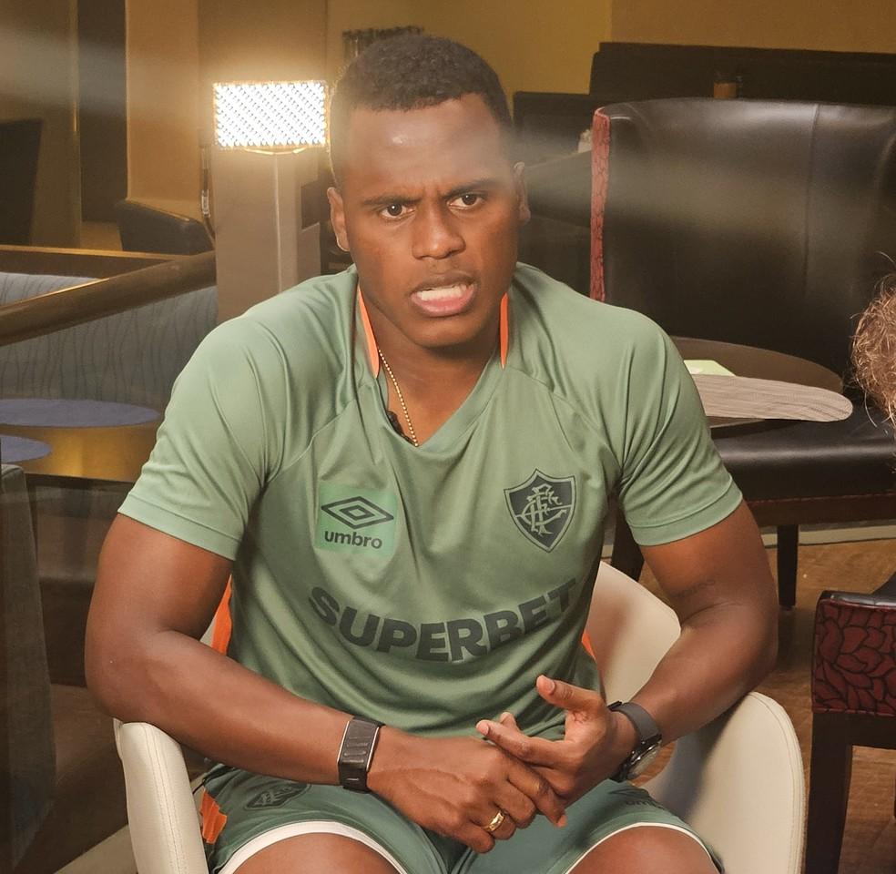 Arias, do Fluminense, em entrevista ao ge