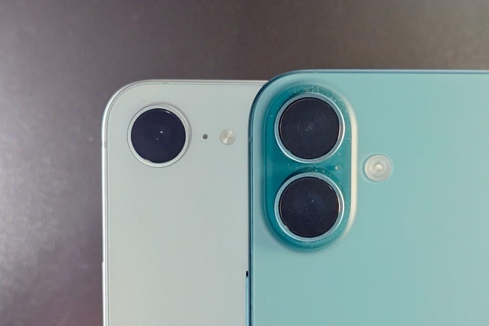 Comparação entre câmeras dos modelos iPhone 16e e iPhone 16