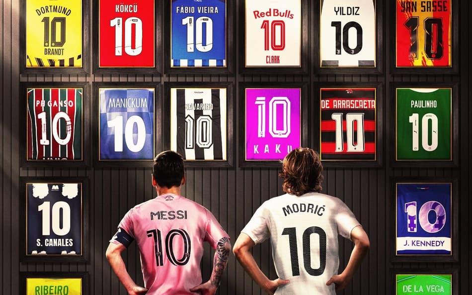 Arte com camisas 10 do Mundial de Clubes da Fifa
