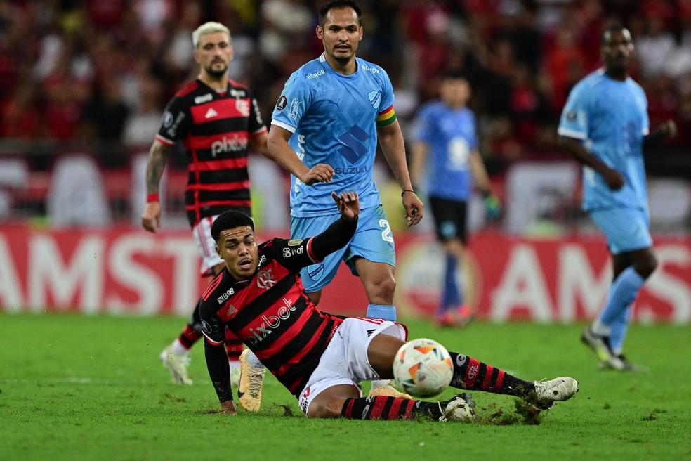 Igor Jesus em 2024 no Flamengo — Foto: Pablo Porciuncula/AFP