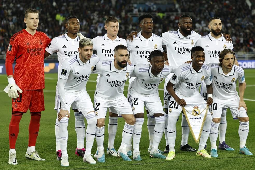O time titular do Real Madrid na final do Mundial de Clubes, contra o Al Hilal