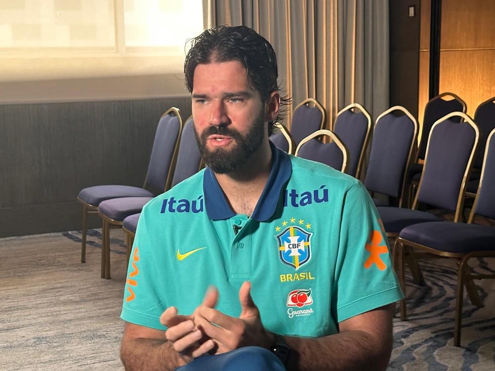 Goleiro Alisson em entrevista exclusiva