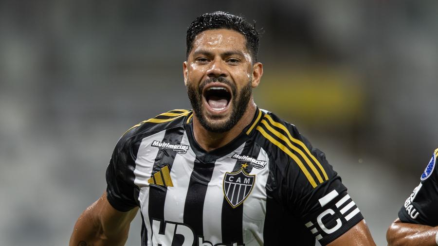 Hulk comemora gol do Atlético-MG
