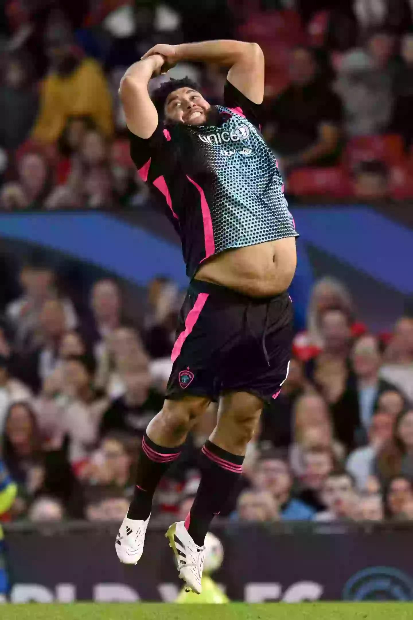 Big Zuu celebrou ao estilo Cristiano Ronaldo após marcar o gol da vitória