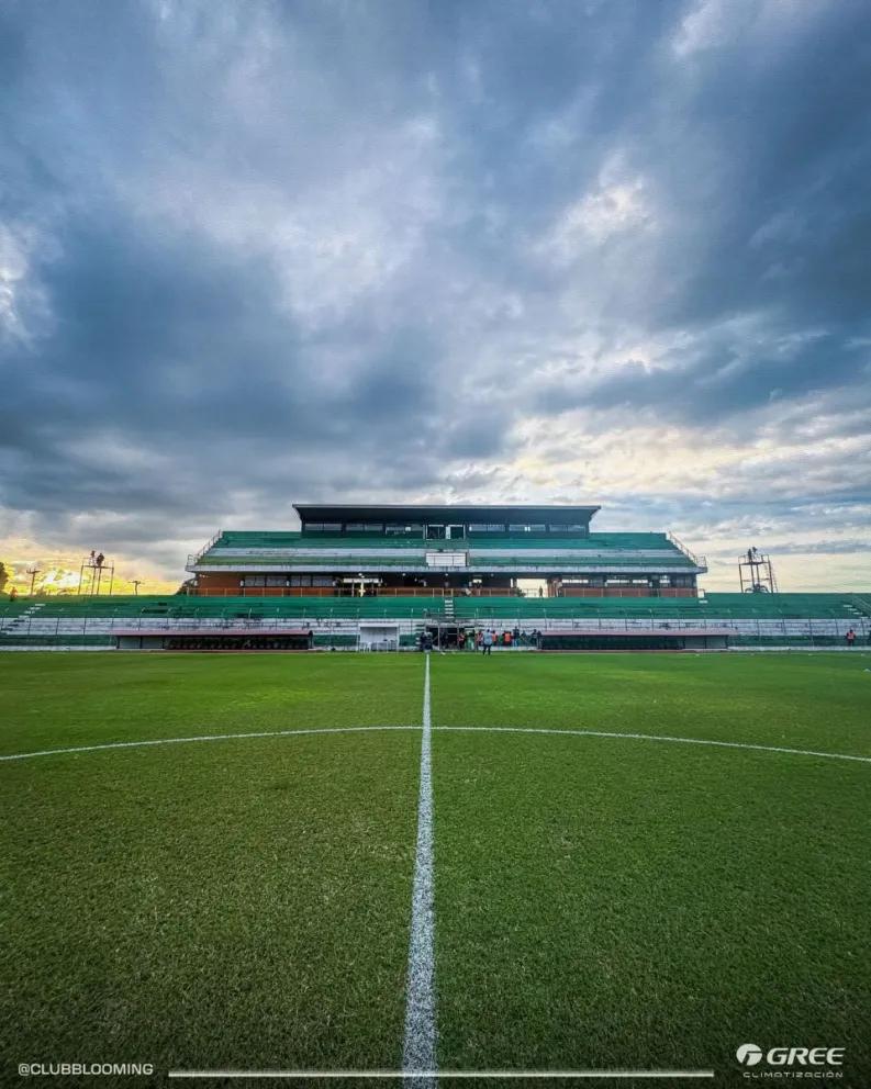 Uma vista do estádio de Montero, onde ocorrerá o clássico cruceño