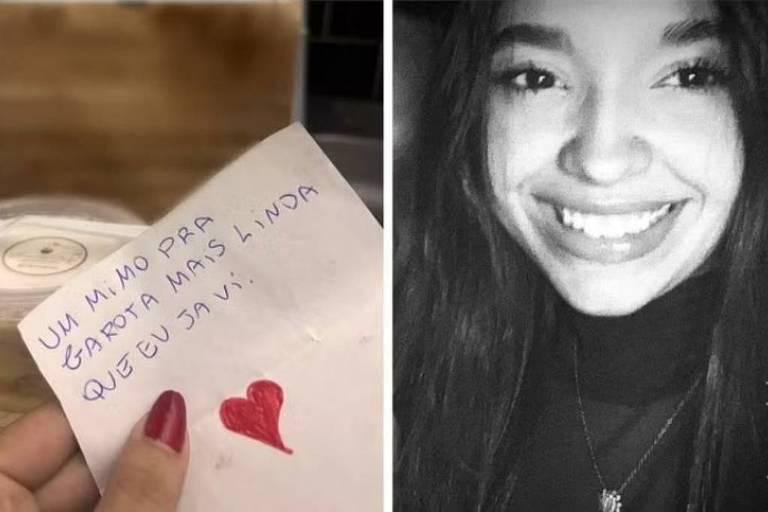 Bilhete enviado junto com bolo envenenado