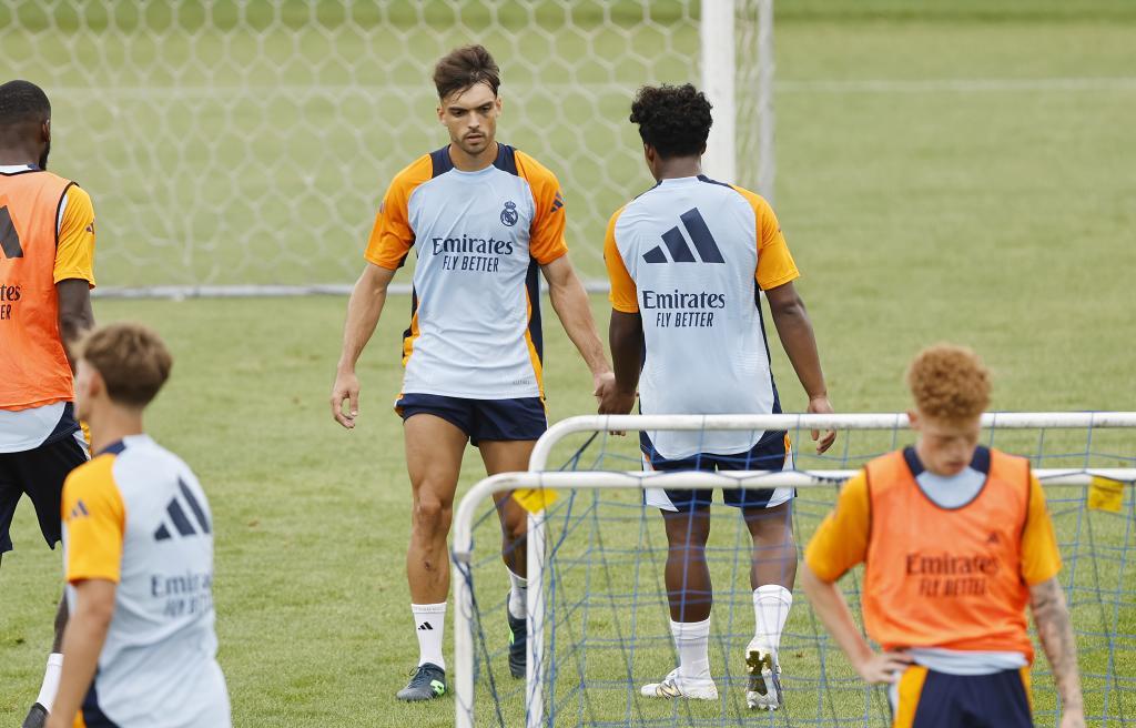 Primeiro treinamento de Asencio na gira de pré-temporada do ano passado.