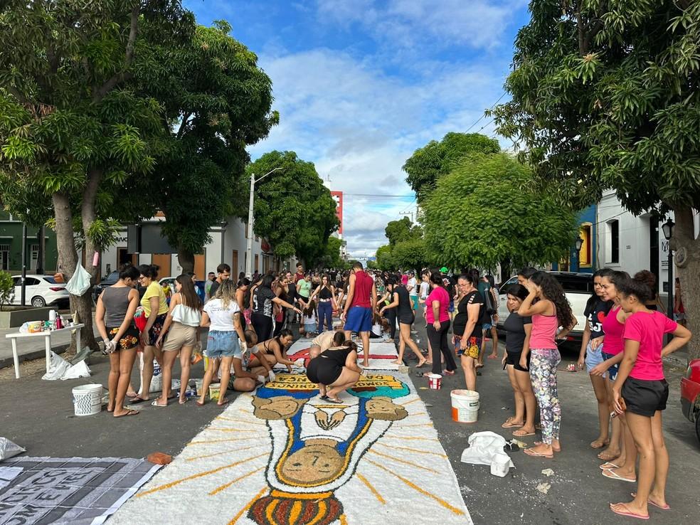 Tapete de Corpus Christi em Caicó