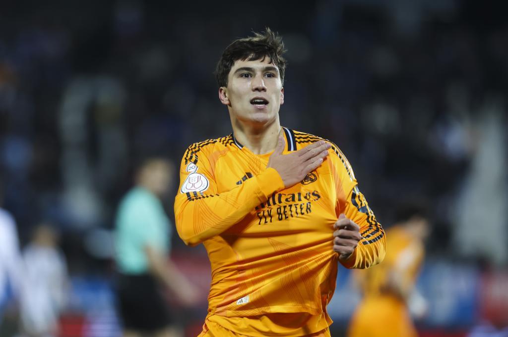 Gonzalo García celebra seu gol contra o Leganés