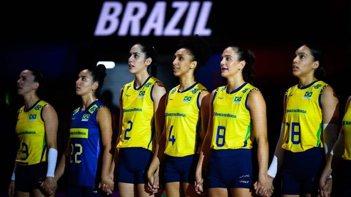 Equipe feminina do Brasil pela segunda semana da VNL 2025