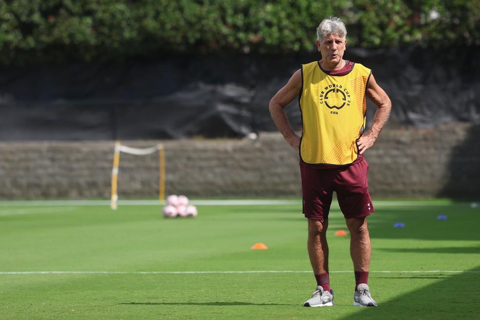 Renato no treinamento do Fluminense na Copa do Mundo de Clubes