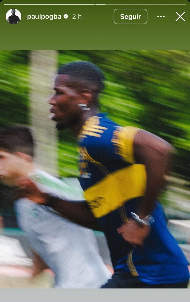 Paul Pogba é visto com camisa do Boca Juniors em Miami durante a Copa do Mundo de Clubes