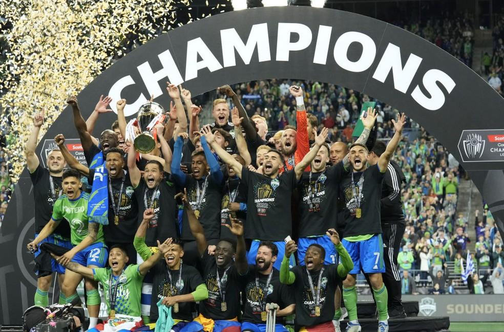 Seattle Sounders comemora título da Liga dos Campeões da Concacaf 2022