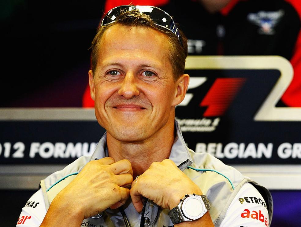 Michael Schumacher em 2012, quando era piloto da Mercedes